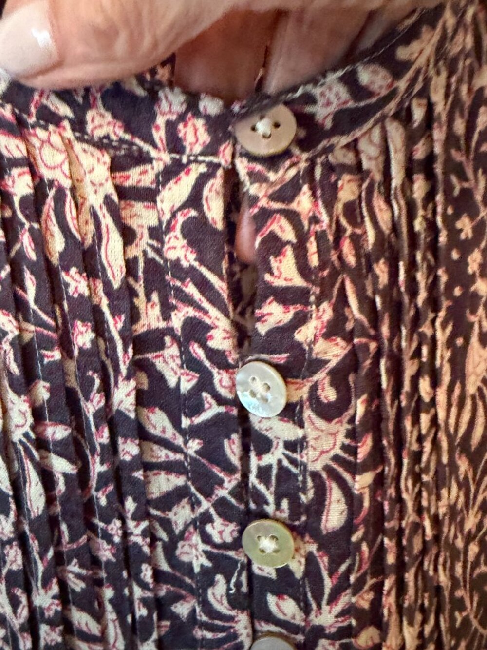 Faherty Ishe Sleeveless Pintuck Dress - Picture 3 of 9